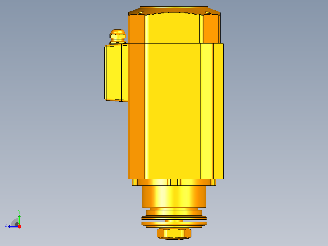 DJ110D-SCF30铝材精密锯切系列电主轴[DJ110C-03-3.0KW-SCF30]右视图