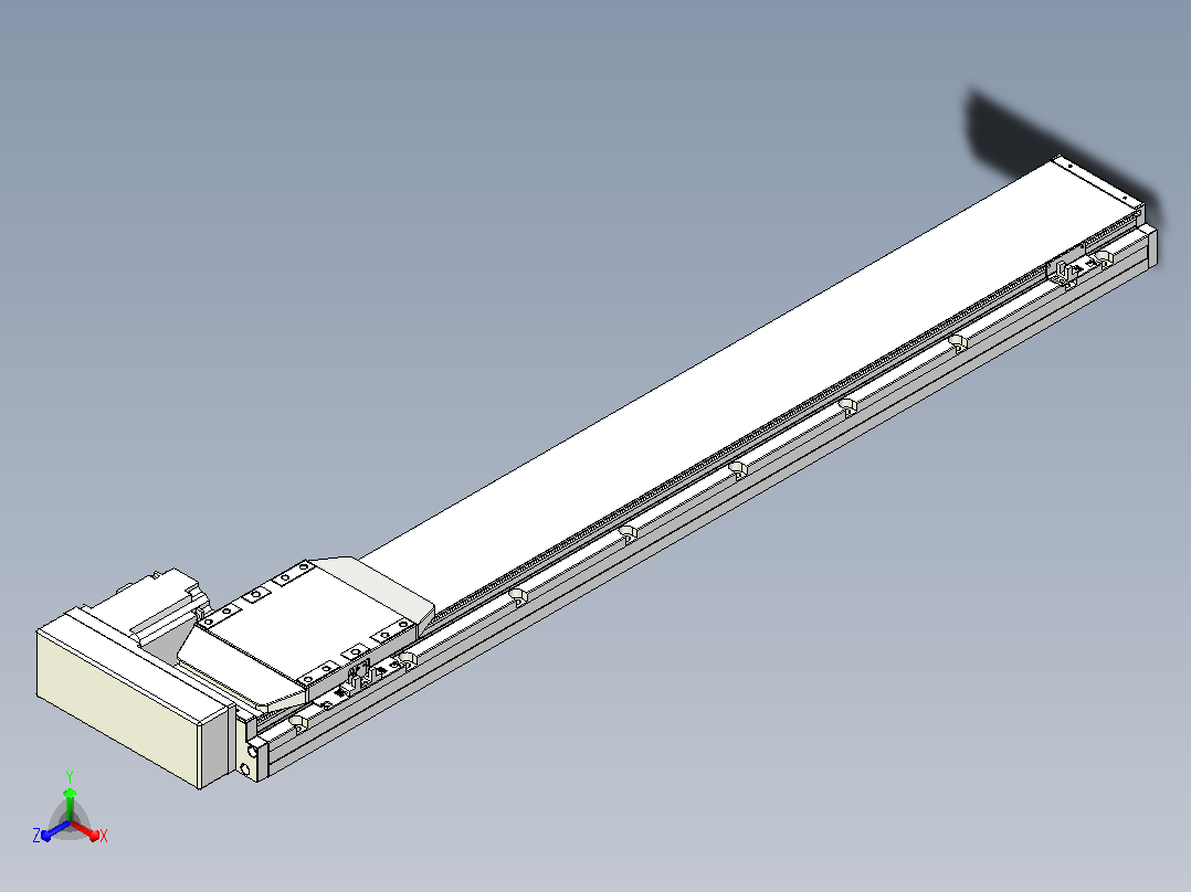 滚珠丝杠直线轴内置导轨TPA-GCR-150-2010C-L950-MR-M75-N3主视图