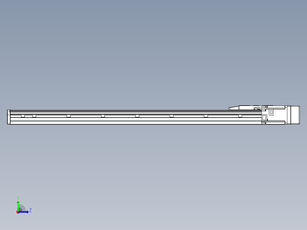滚珠丝杠直线轴内置导轨TPA-GCR-150-2010C-L950-MR-M75-N3左视图