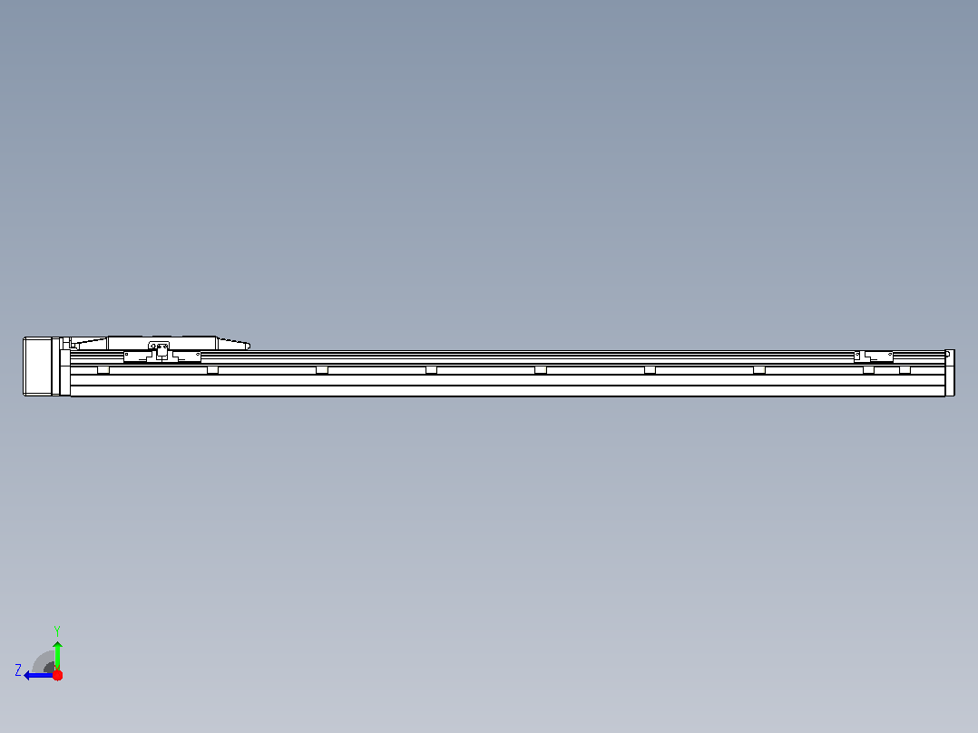 滚珠丝杠直线轴内置导轨TPA-GCR-150-2010C-L950-MR-M75-N3右视图