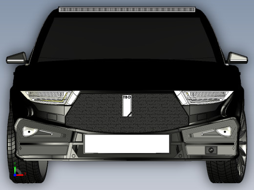 紧凑型小轿车前视缩略图