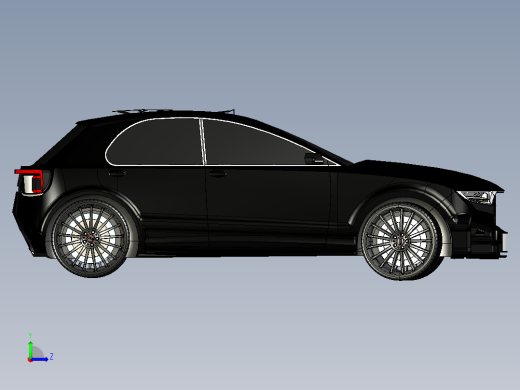 紧凑型小轿车左视缩略图