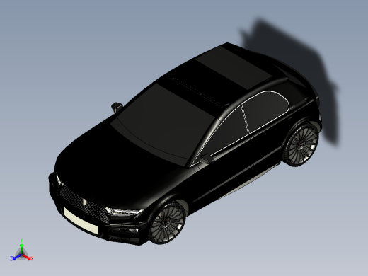 紧凑型小轿车正等轴测缩略图