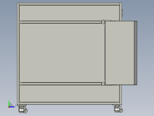 800高压脱泡机.STEP左视缩略图