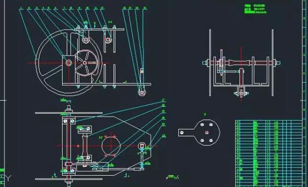 无碳小车平面CAD图纸
