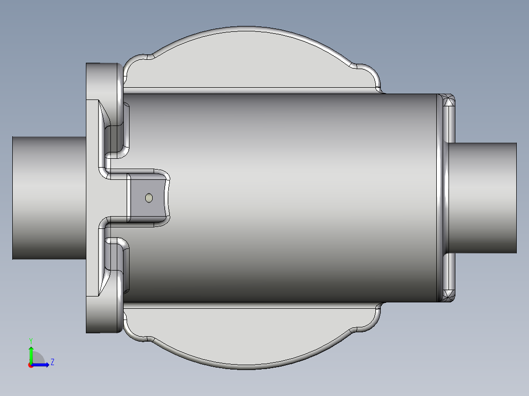 输送机底座3D模型（2）左视图