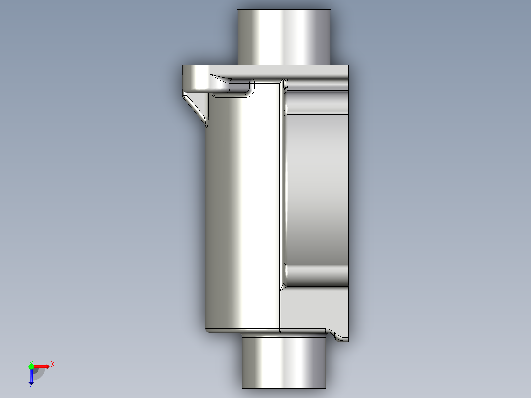 输送机底座3D模型（2）俯视图