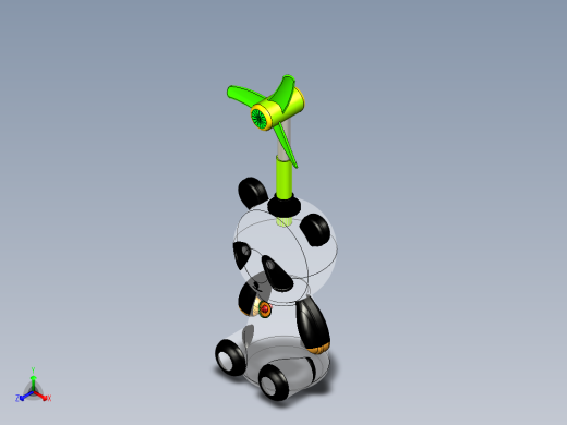 小熊猫 风扇 
