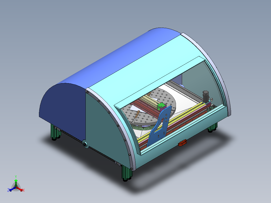 多轴CNC正等轴测图
