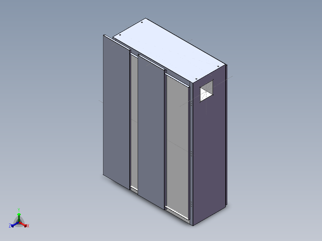 1700X1100X500柜子-2正等轴测图