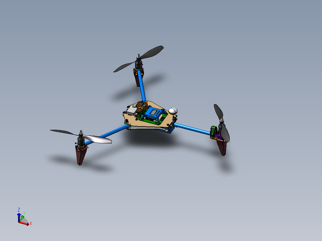 B02-660mm三轴旋翼无人机模型