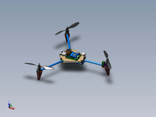 B02-660mm三轴旋翼无人机模型