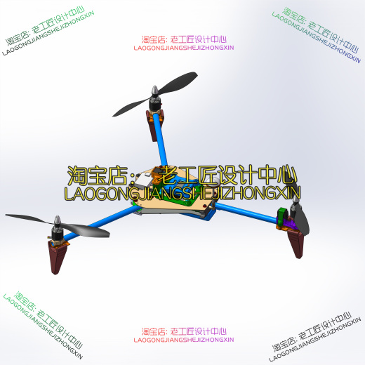 B02-660mm三轴旋翼无人机模型缩略图