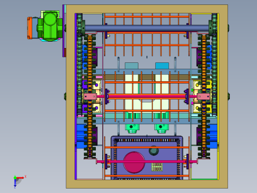 连续链条式送料提升料架俯视缩略图