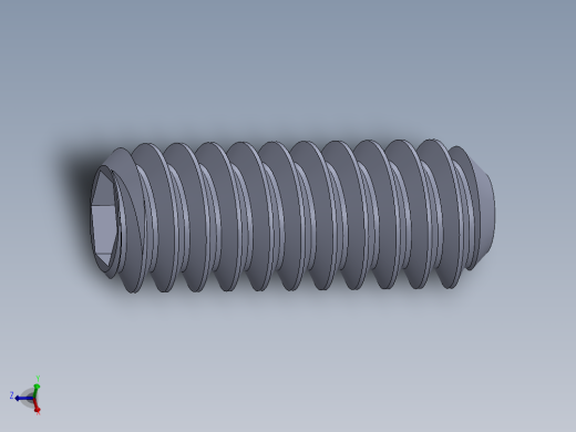 UNC 平头紧定螺钉-UNC SET SCREW 10-24 x0.500.SLDPRT