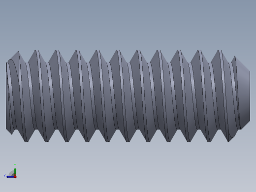 UNC 平头紧定螺钉-UNC SET SCREW 10-24 x0.500.SLDPRT右视缩略图
