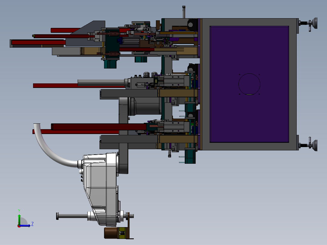 SMD元件插件机左视图
