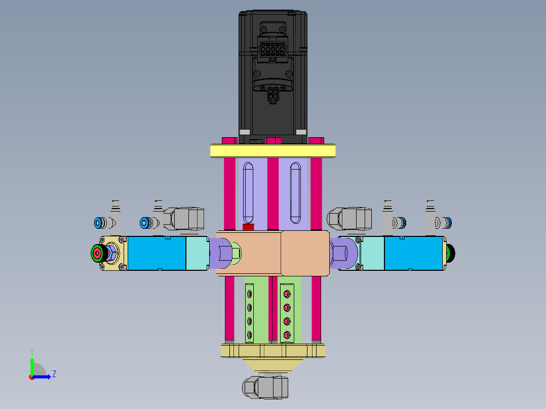 AB-液体混合器机构左视图