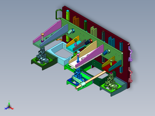 汽车制动器主缸托盘式工装