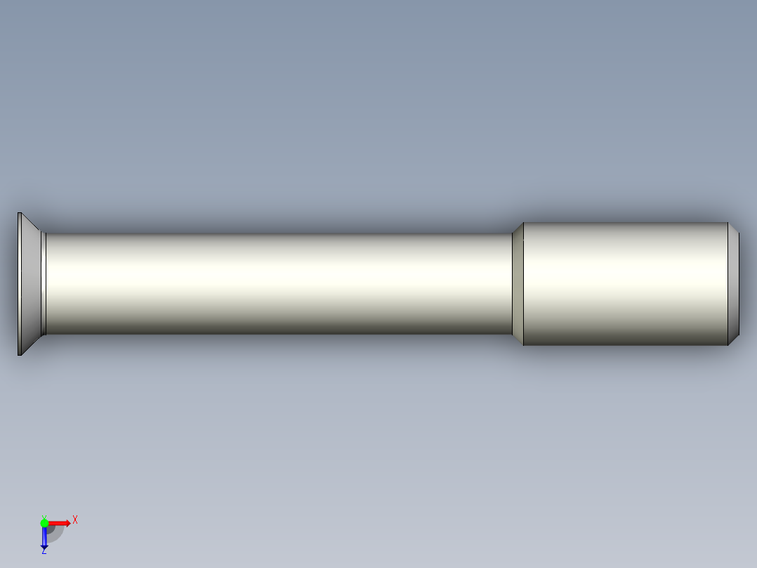 沉头螺钉-Screw_-M12-L70_22-14-2x2-45_-Countersunk_head俯视图