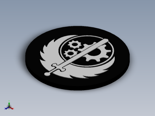 钢铁硬币正等轴测缩略图