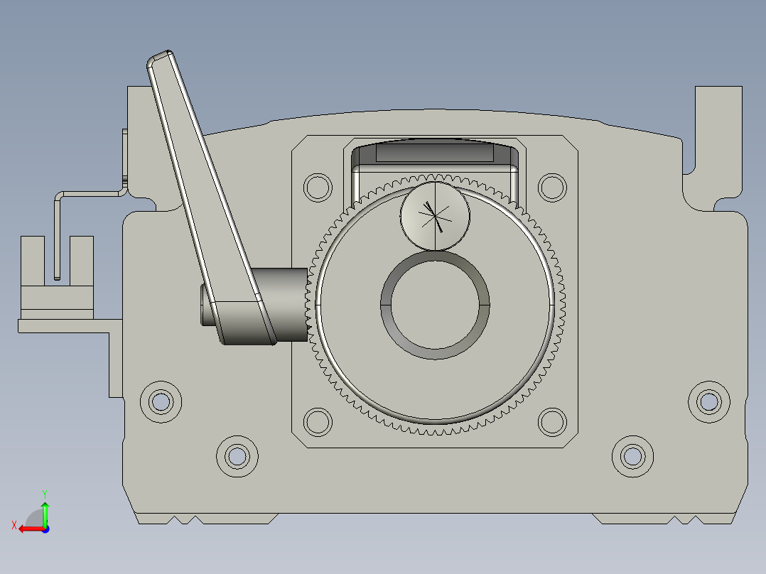 半封闭丝杆滑台MT120BS.L#.450.手轮.3D左视图