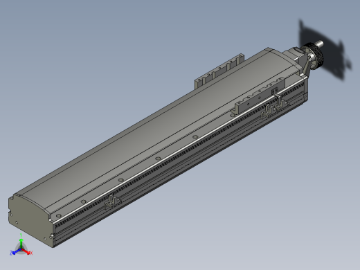 半封闭丝杆滑台MT120BS.L#.450.手轮.3D正等轴测缩略图
