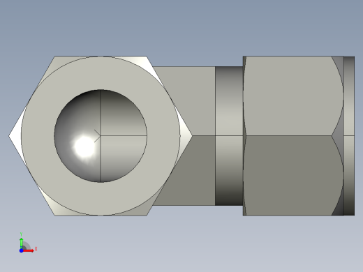 卡套式工业通用硬管接头16_c6bu-s前视缩略图