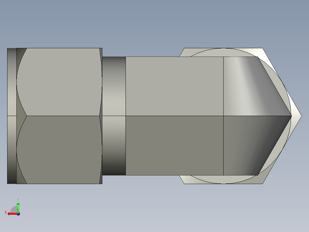 卡套式工业通用硬管接头16_c6bu-s后视图