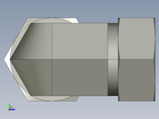 卡套式工业通用硬管接头16_c6bu-s左视缩略图