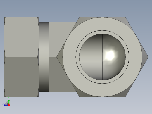卡套式工业通用硬管接头16_c6bu-s右视缩略图