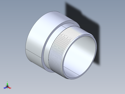 船舶管路系统S20_SeaDrainPLUS_MaleAdapter-SxMPT_37E268704_4in Sea Drain Plus - Male Thread Adapter - SxMPT正等轴测缩略图