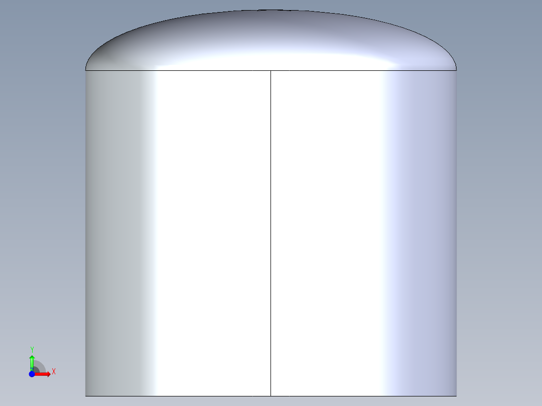 聚氯乙烯配件20-Sch80_Cap_FPT_848-003 _0.375in前视图