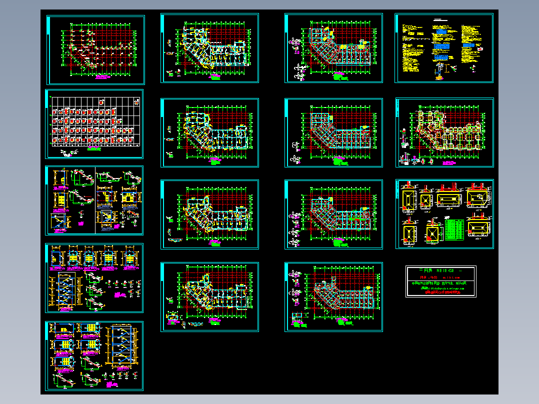 四层砼框架办公楼结构施工图