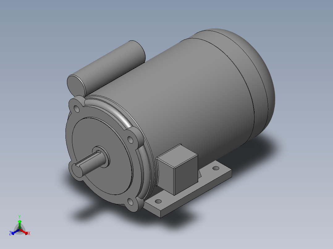 异步电机DJ_YS系列(IP44)_IMB35型_YS-90L-4_2主视图