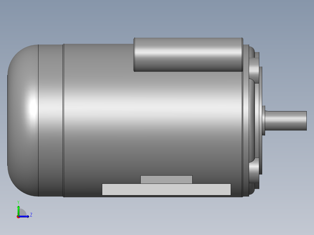 异步电机DJ_YS系列(IP44)_IMB35型_YS-90L-4_2左视图
