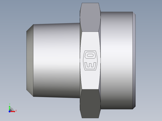卡套式工业通用硬管接头EO_Male_Stud_connector_GE35L1NPT71X前视缩略图