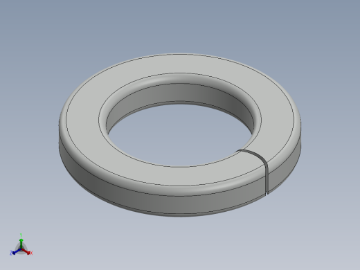 紧固件-0.8750 Split Washer正等轴测缩略图
