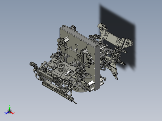 TA80A-VOLVO副车架液压治具图-配合自动产线