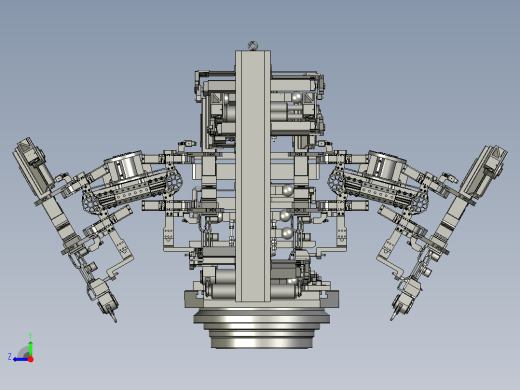 TA80A-VOLVO副车架液压治具图-配合自动产线右视缩略图