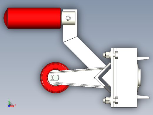 TD75型带式输送机平行上调心托辊组 TD1C5前视缩略图