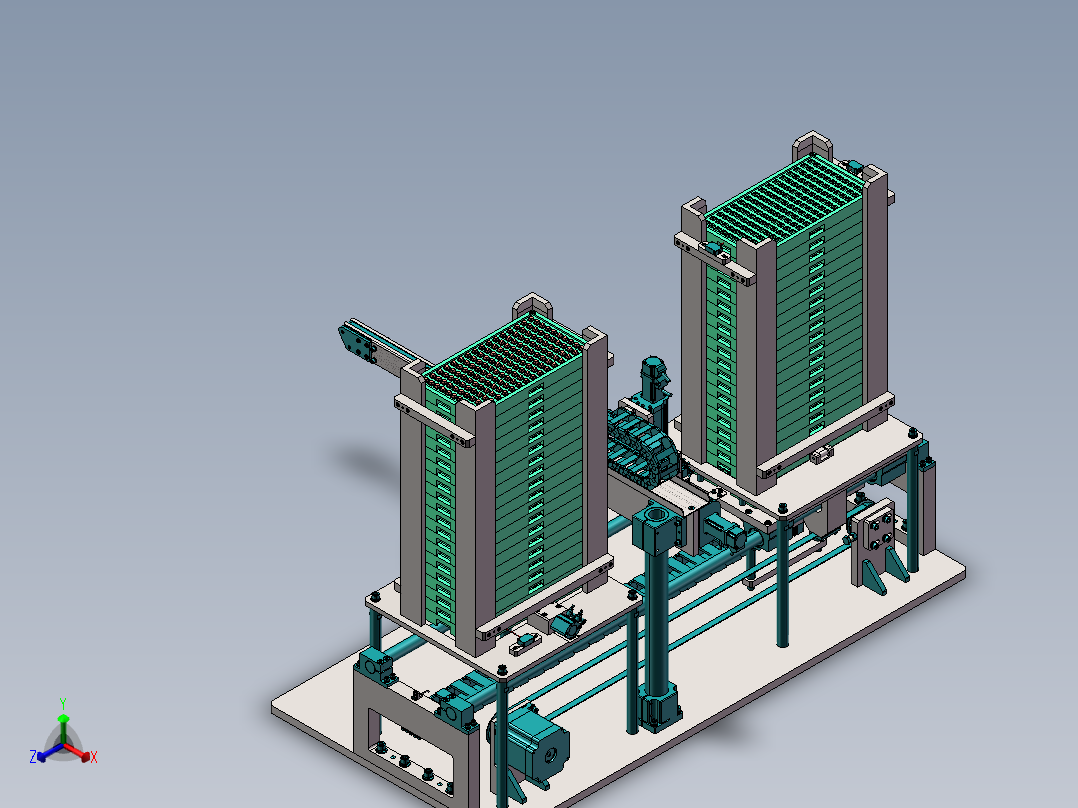 料盘自动上下料机构