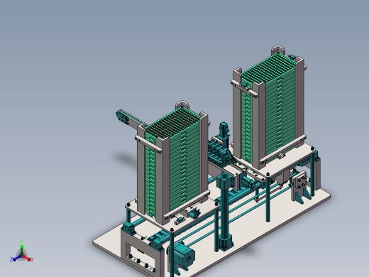 料盘自动上下料机构