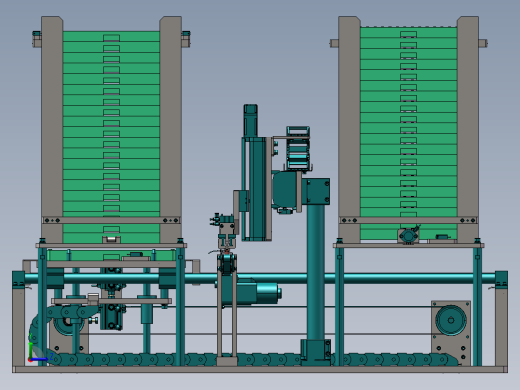 料盘自动上下料机构左视缩略图