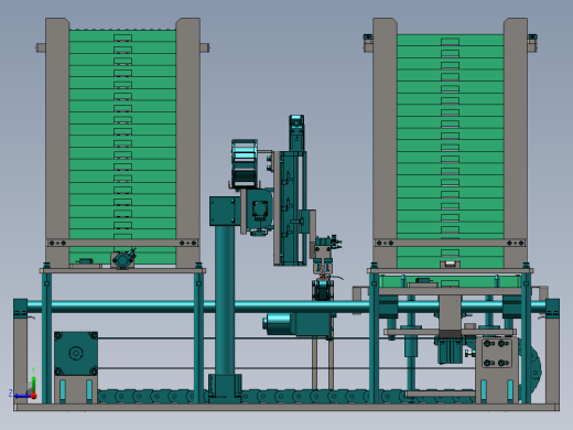 料盘自动上下料机构右视缩略图