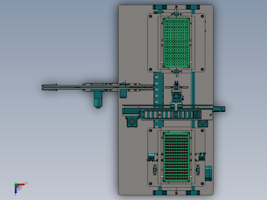 料盘自动上下料机构俯视缩略图