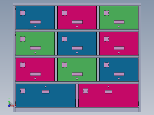 上9门下2抽储物柜前视缩略图