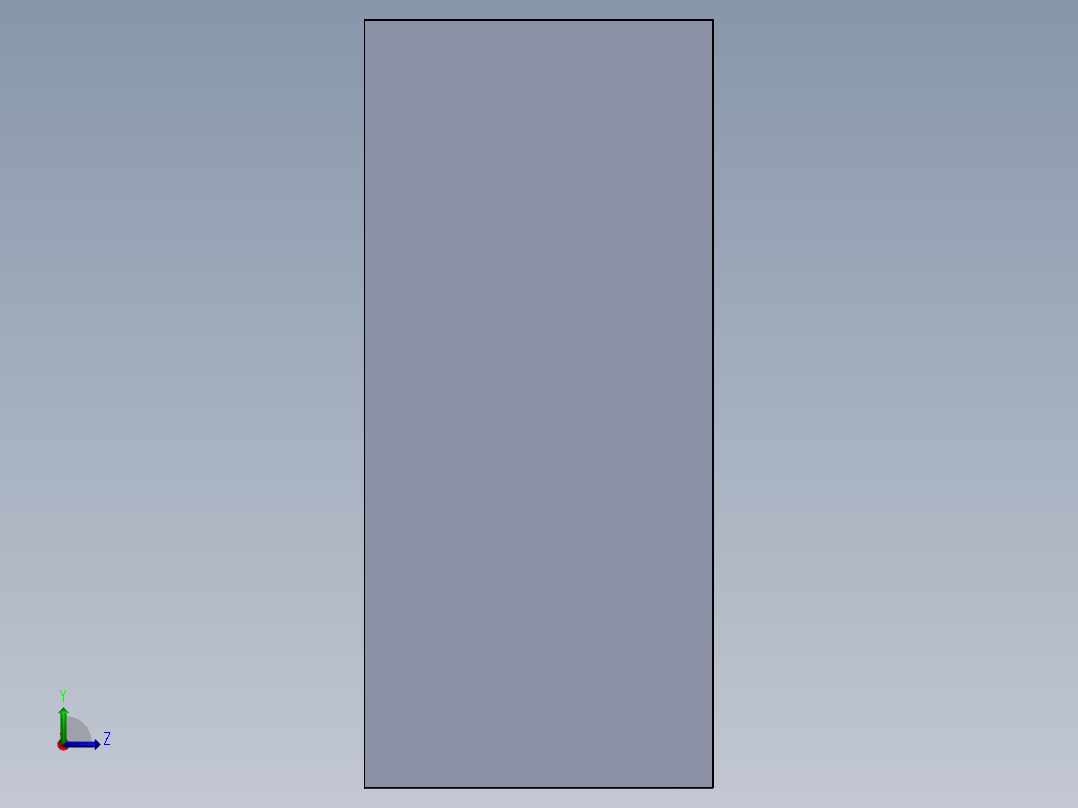 上9门下2抽储物柜左视图