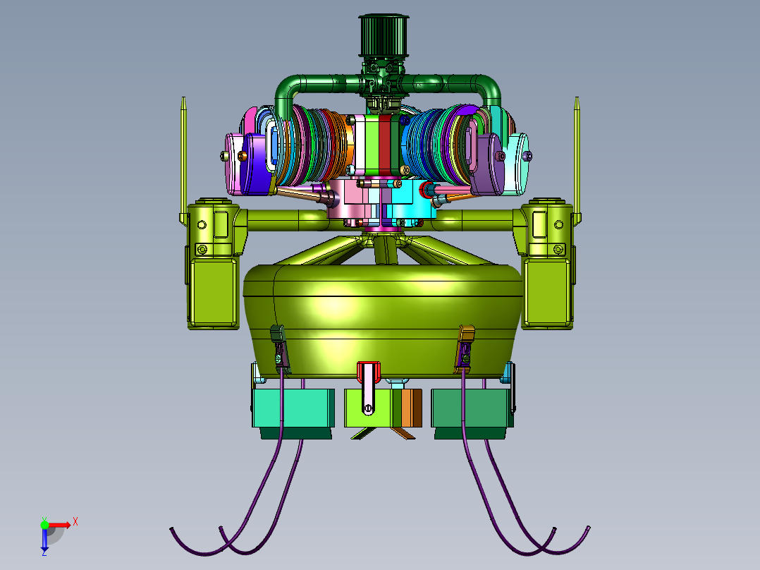 陆军狼蛛鹰微型飞行器俯视图