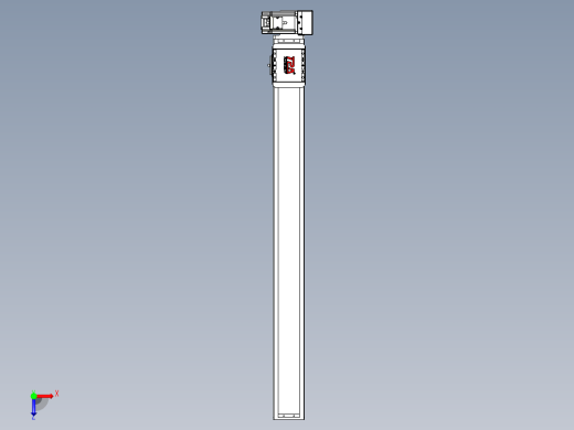同步带全封闭直线模组TPA-HCB-85D-90-L850-LU-Y-P20-N3俯视缩略图
